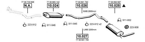 ASMET RE105560 Система випуску ОГ