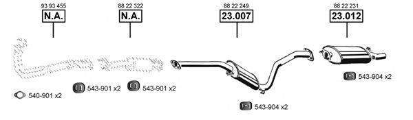 ASMET SA231200 Система випуску ОГ