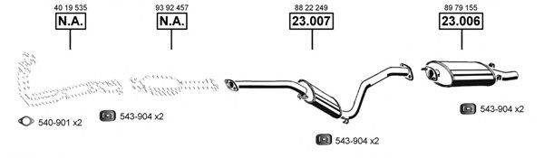 ASMET SA231460 Система випуску ОГ