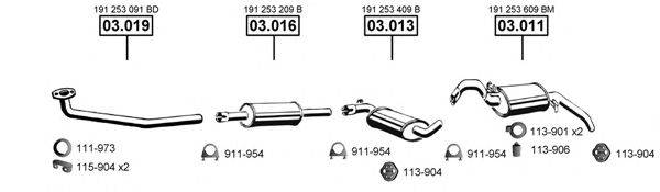 ASMET VA031475 Система випуску ОГ