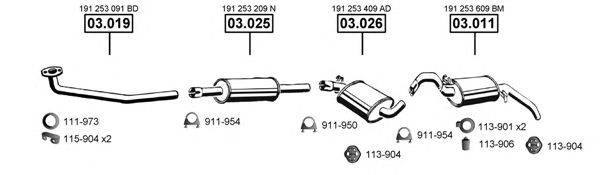 ASMET VA031480 Система випуску ОГ