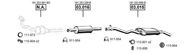 ASMET VA031640 Система випуску ОГ