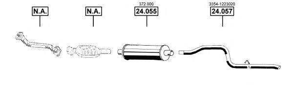 ASMET DE242510 Система випуску ОГ