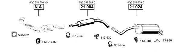 ASMET SK210320 Система випуску ОГ