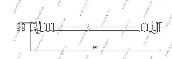 NPS M370A12 Гальмівний шланг