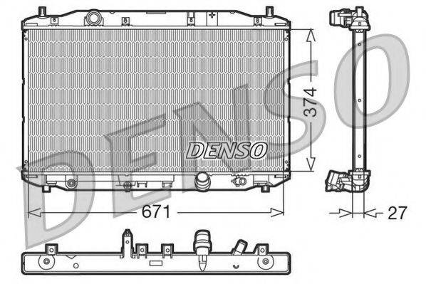 NPS DRM40006 Радіатор, охолодження двигуна