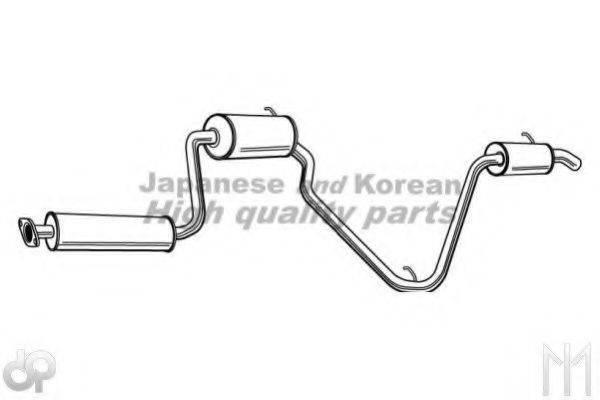 ASHUKI D20706 Глушник вихлопних газів кінцевий