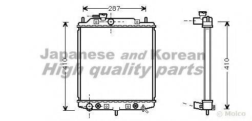 ASHUKI D55141 Радіатор, охолодження двигуна