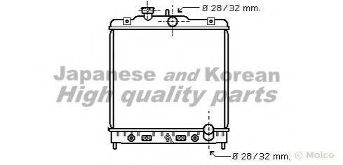 ASHUKI H55312 Радіатор, охолодження двигуна