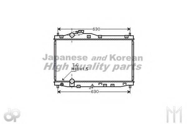 ASHUKI H55752 Радіатор, охолодження двигуна