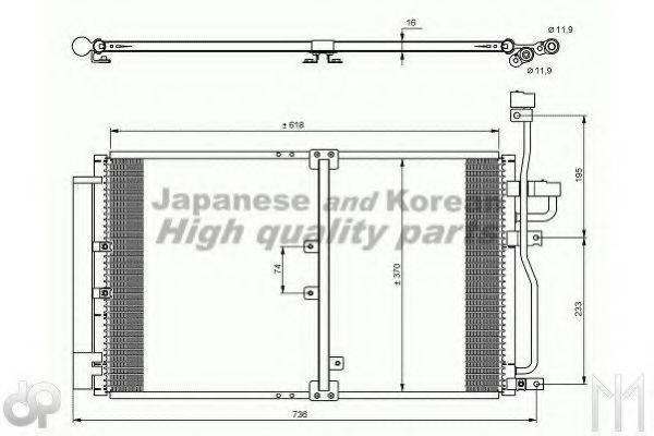 ASHUKI J03304 Конденсатор, кондиціонер