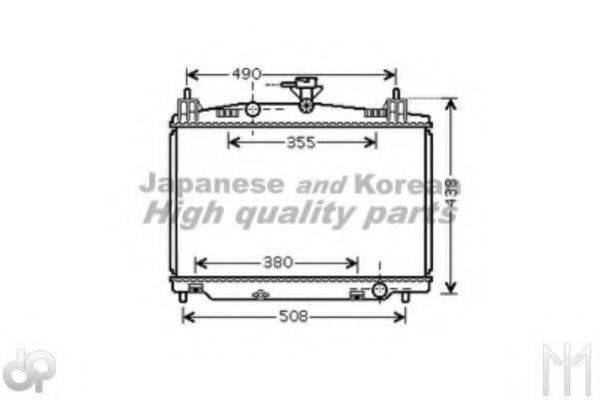 ASHUKI M55808 Радіатор, охолодження двигуна