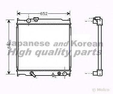 ASHUKI T55773 Радіатор, охолодження двигуна