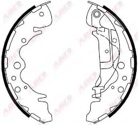 ABE C00324ABE Комплект гальмівних колодок