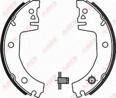 ABE C0S001ABE Комплект гальмівних колодок