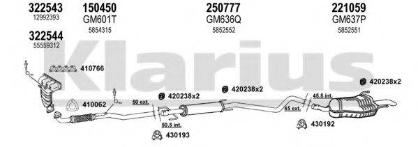 KLARIUS 391692E Система випуску ОГ