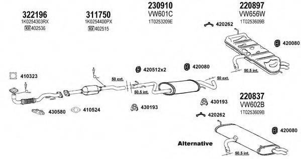 KLARIUS 931683E Система випуску ОГ