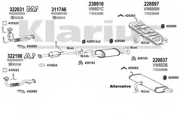 KLARIUS 931686E Система випуску ОГ