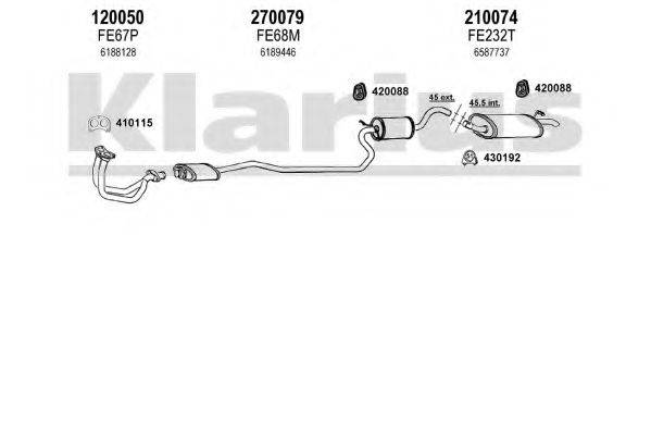 KLARIUS 360687E Система випуску ОГ