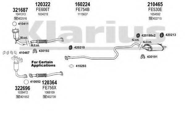 KLARIUS 361454E Система випуску ОГ