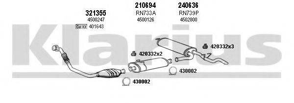 KLARIUS 391252E Система випуску ОГ