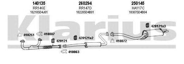 KLARIUS 420049E Система випуску ОГ