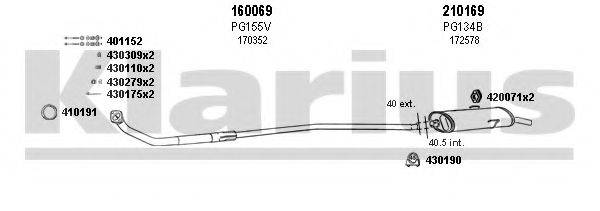 KLARIUS 630138E Система випуску ОГ