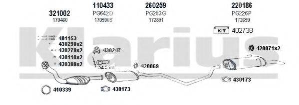 KLARIUS 630230E Система випуску ОГ