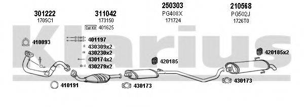 KLARIUS 630308E Система випуску ОГ