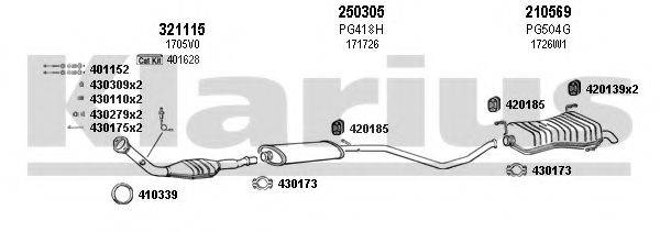 KLARIUS 630459E Система випуску ОГ