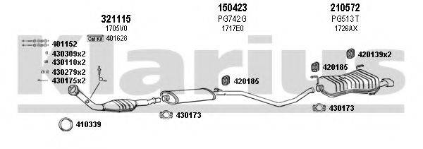 KLARIUS 630628E Система випуску ОГ