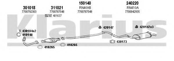 KLARIUS 720296E Система випуску ОГ