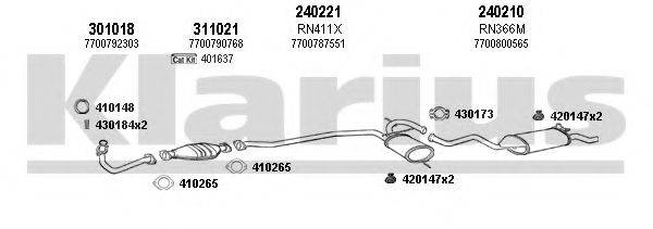 KLARIUS 720315E Система випуску ОГ