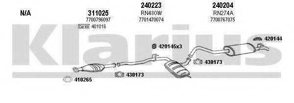 KLARIUS 720325E Система випуску ОГ