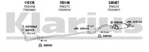 KLARIUS 720574E Система випуску ОГ