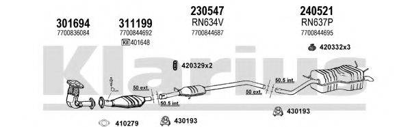 KLARIUS 720655E Система випуску ОГ