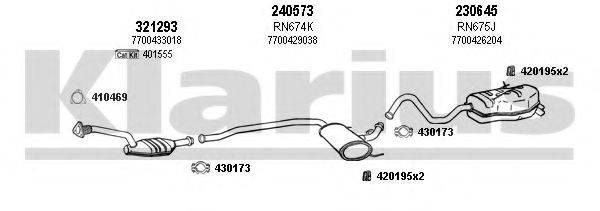 KLARIUS 720833E Система випуску ОГ
