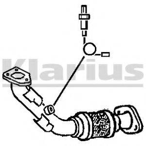 KLARIUS 301154 Труба вихлопного газу