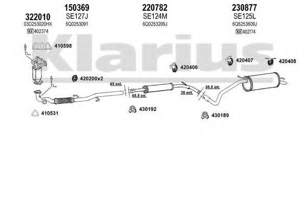 KLARIUS 930890E Система випуску ОГ