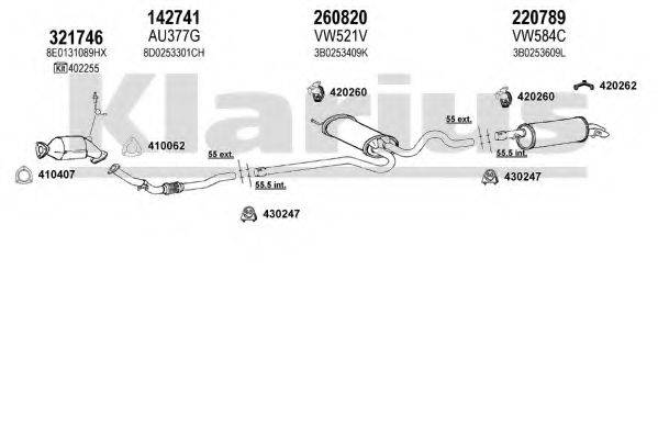 KLARIUS 930896E Система випуску ОГ