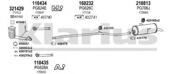 KLARIUS 630808E Система випуску ОГ