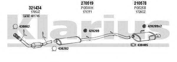 KLARIUS 630841E Система випуску ОГ