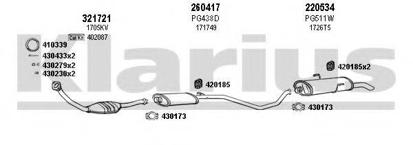KLARIUS 630854E Система випуску ОГ