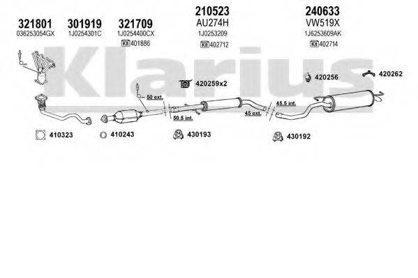 KLARIUS 930905E Система випуску ОГ