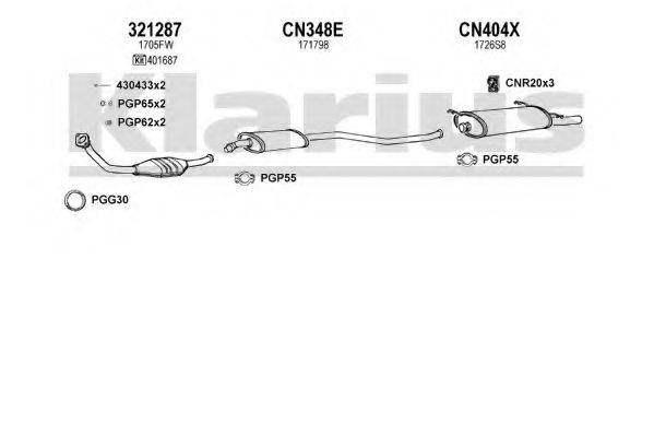 KLARIUS 180502U Система випуску ОГ