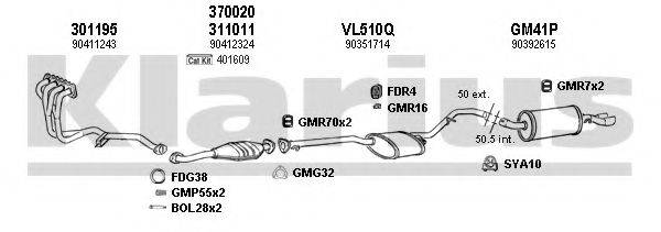 KLARIUS 390419U Система випуску ОГ