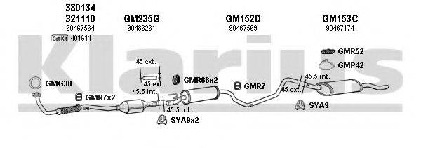 KLARIUS 390949U Система випуску ОГ