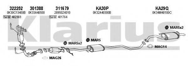 KLARIUS 500013U Система випуску ОГ