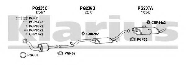 KLARIUS 630242U Система випуску ОГ