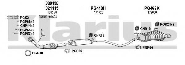 KLARIUS 630460U Система випуску ОГ